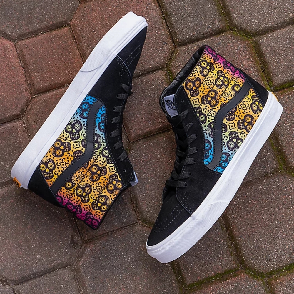 👣Unisex see Size chart Attention "VANS SK8-Hi Día De Los Muertos Sk8 Snezkers